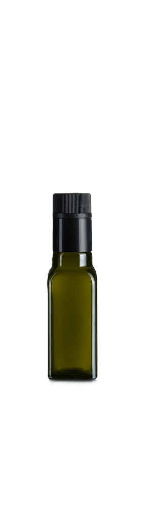 BOTTIGLIA OLIO QUADRO 100 ML VERDE DOP  