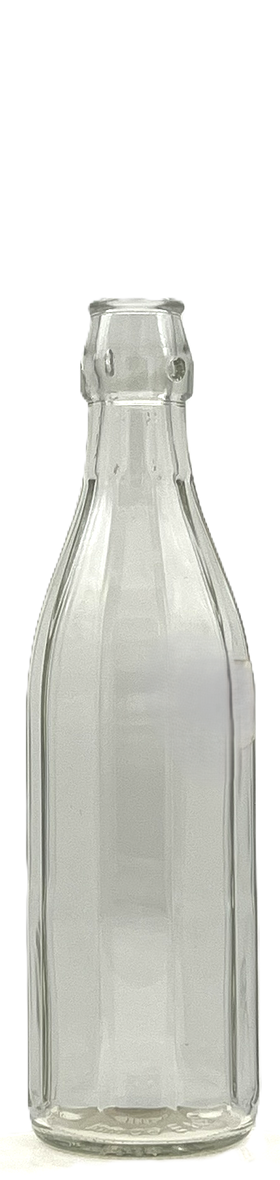 BOTTIGLIA COSTOLATA 500 ML BIANCA TAPPO AUTOMATICO  